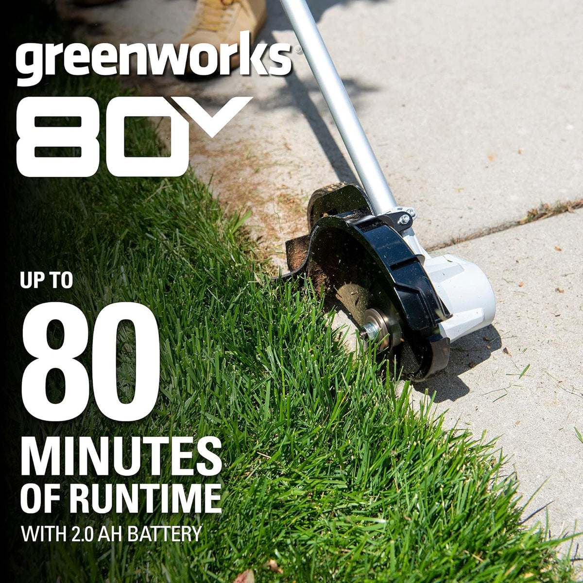 80V 8 inch Brushless Edger, Battery Not Included ED80L00
