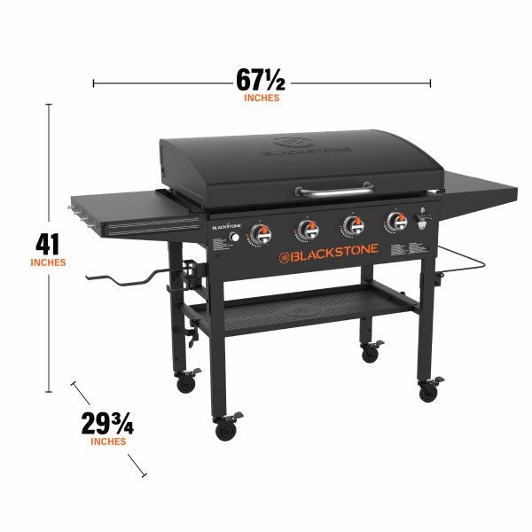 Blackstone 4-Burner LP Gas Portable Griddle with Lid, 36-in