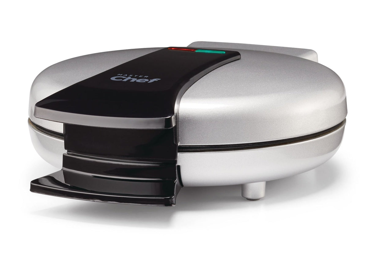 MASTER Chef Round, Non-Stick Waffle Maker, Silver