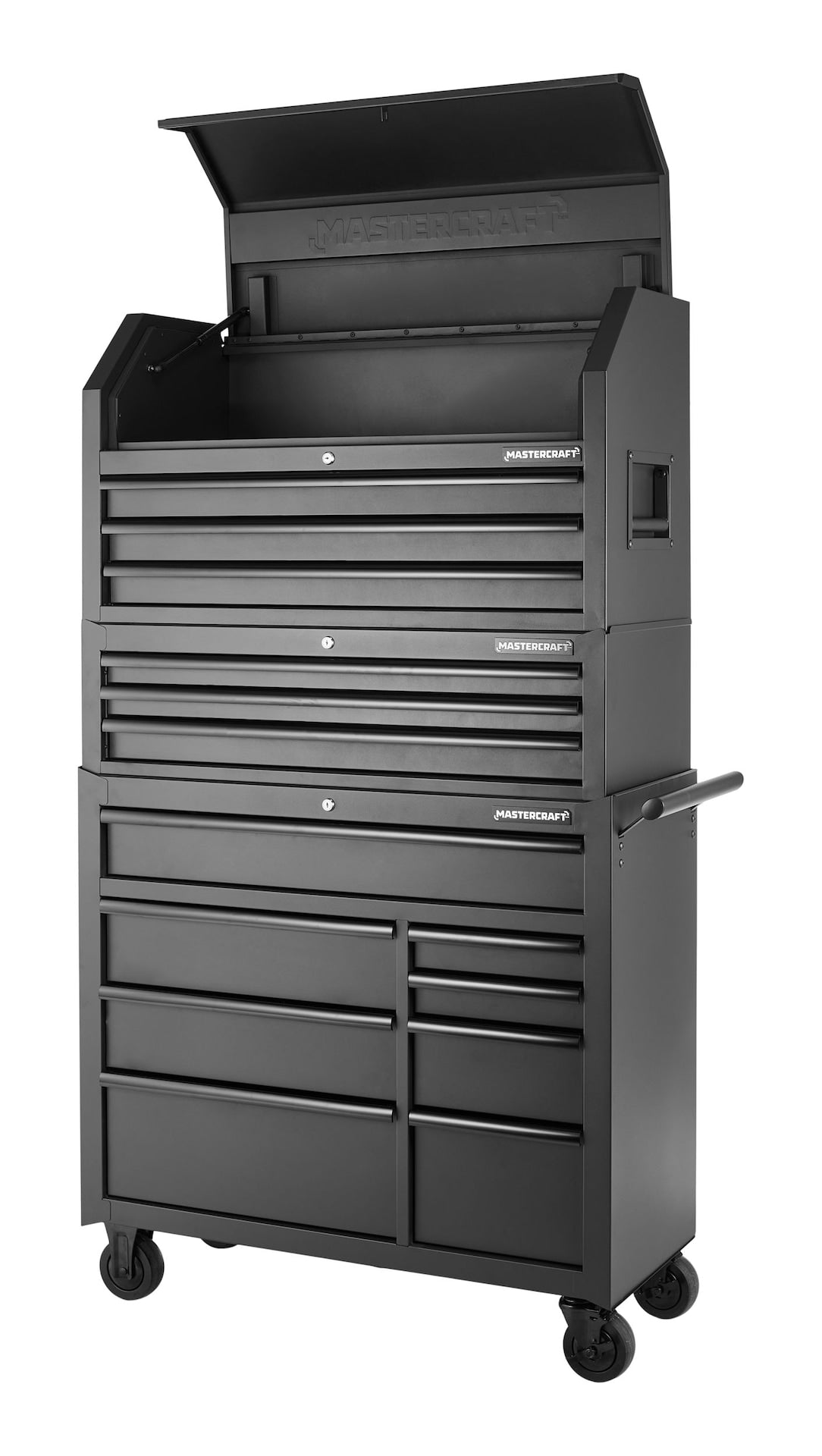 Mastercraft Tool Storage Mid-Chest, 3 Drawer, 41-in, Black