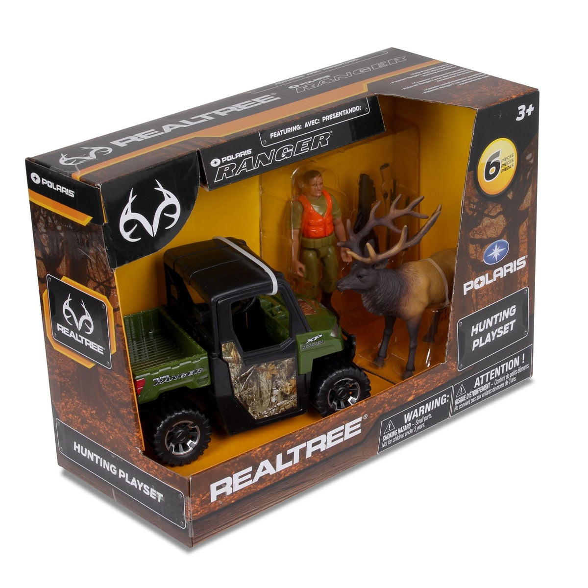 RT Polaris Ranger Playset with Accessories, 4-in, 6-pc