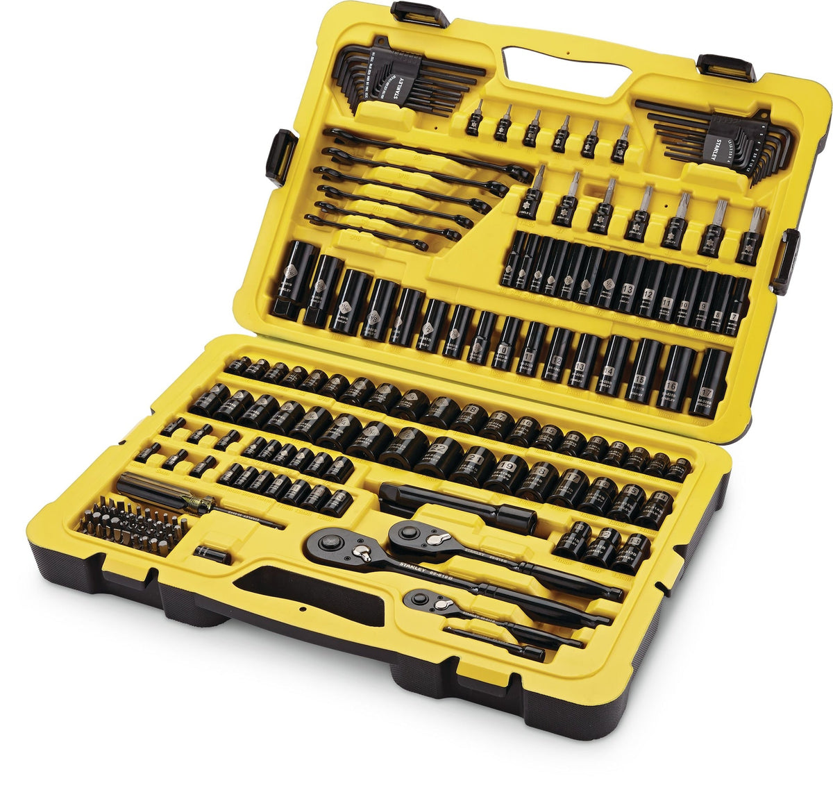 Stanley Professional Grade Black Chrome Socket Set, 183-pc, SAE/Metric