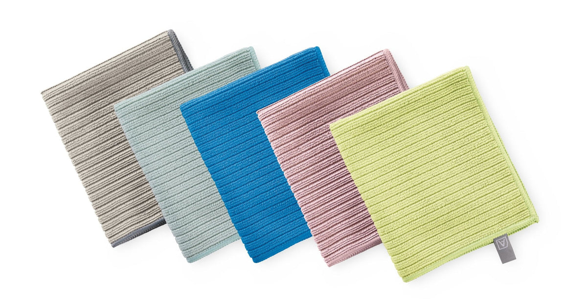 Type A All-Purpose Machine Washable Microfibre Cloths, Various Colours, 20-pk