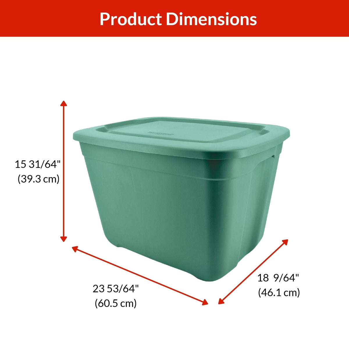 type A Restore Stackable Storage Box with Lid, 68-L