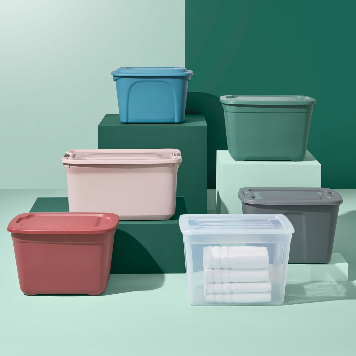type A Restore Stackable Storage Box with Lid, 68-L