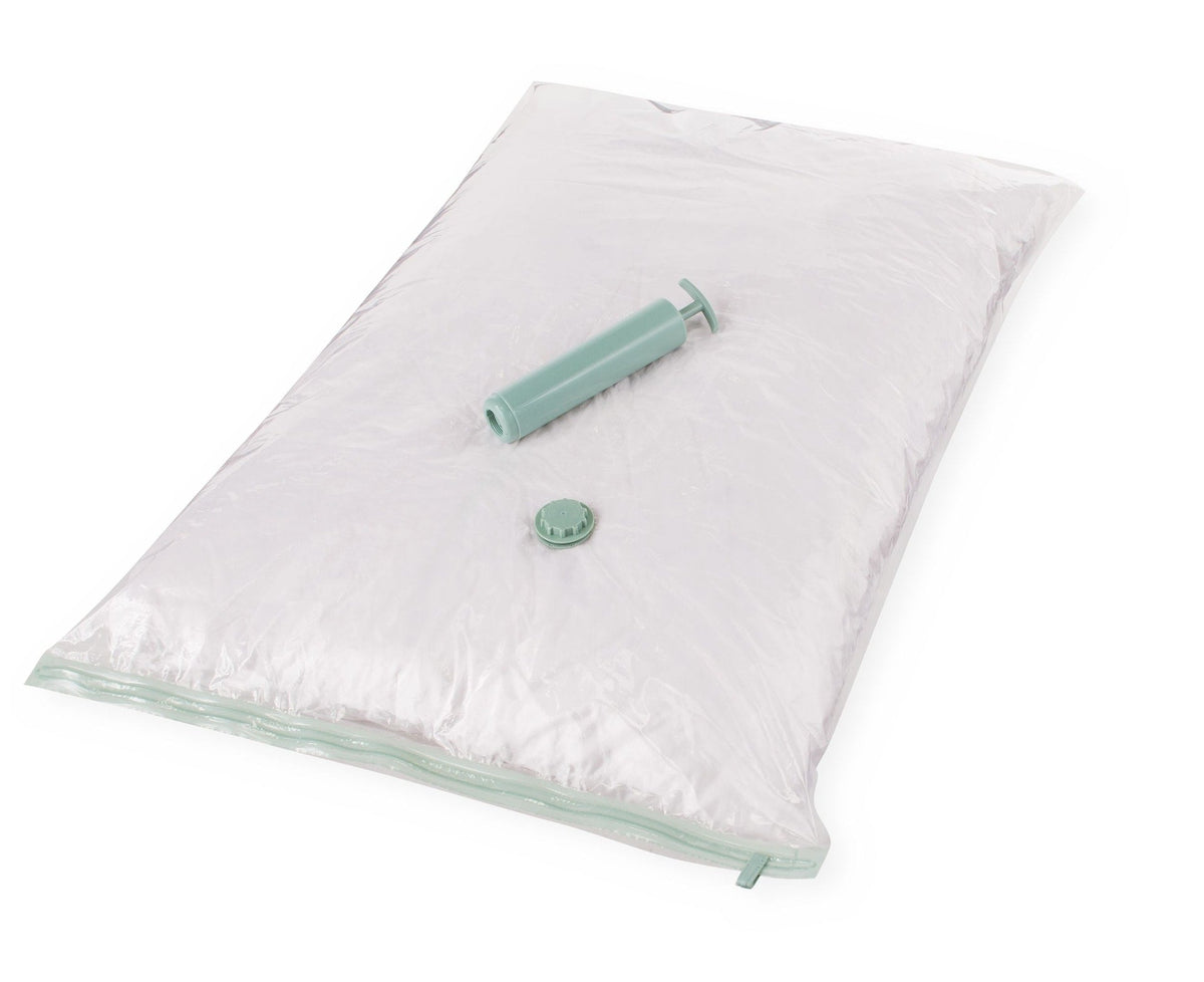 type A Reusable Vacuum Seal Storage Bag with Pump, Large, 6-pk