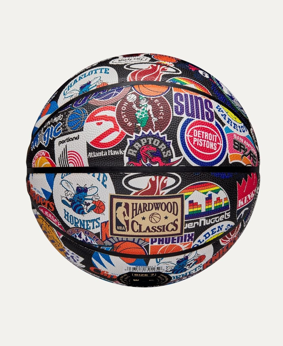 Wilson NBA All Team Retro Classic Composite Leather Basketball, Official Size