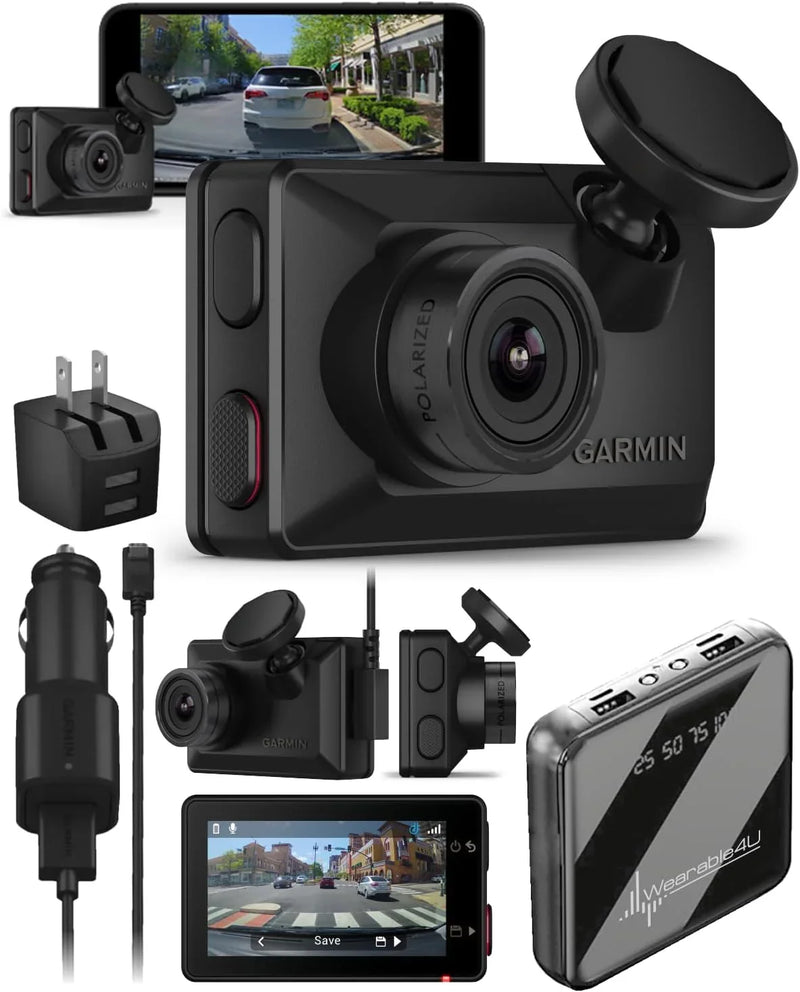 Ultra-small 1080p high-definition car recorder with a 140-degree viewing angle, built-in clarity polarizing filter, supports voice control, automatic recording function. Sold with a charging battery kit. I8