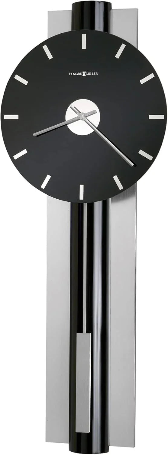 Wall-mounted clock, quartz movement, battery-powered, pointer-style analog display, rectangular pendulum, decorative sturdy frame, nickel-plated surface, wall-mounted installation, perfect home decoration alarm clock I8