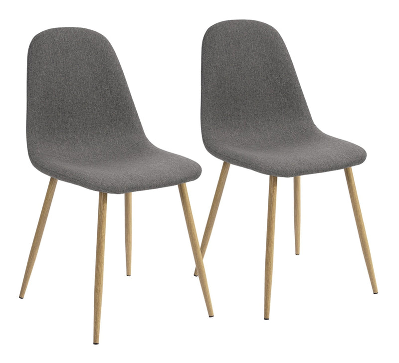 39F Charlton Fabric Dining Chair, Grey M5