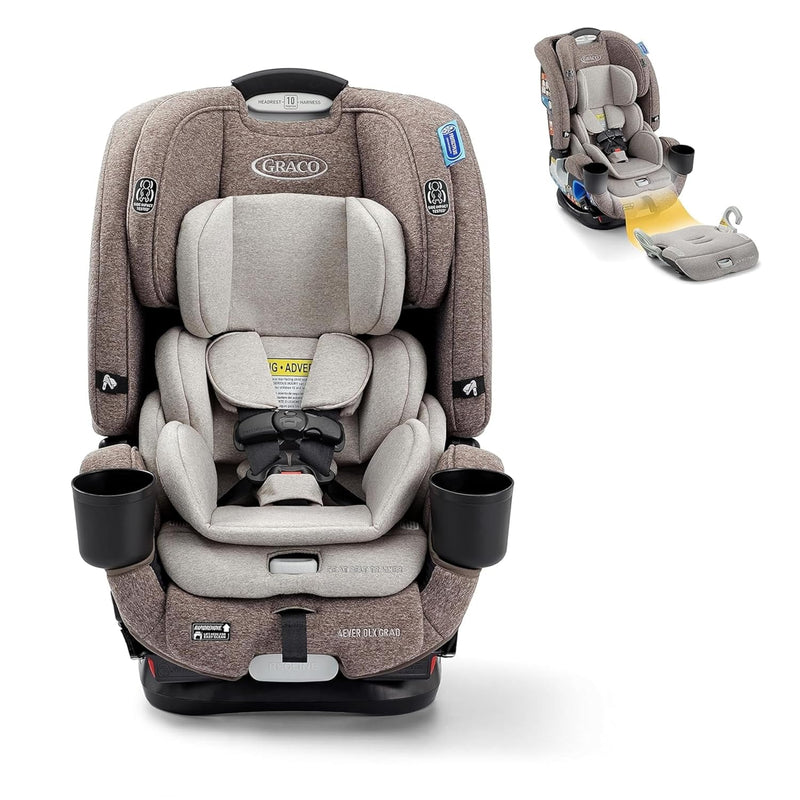 4Ever DLX 4-in-1 Car Seat, Charlie | Infant to Toddler Car Seat, with 10 Years of Use | Rear-Facing, Forward-Facing and Booster Modes | Safe, Comfortable and Convenient L5