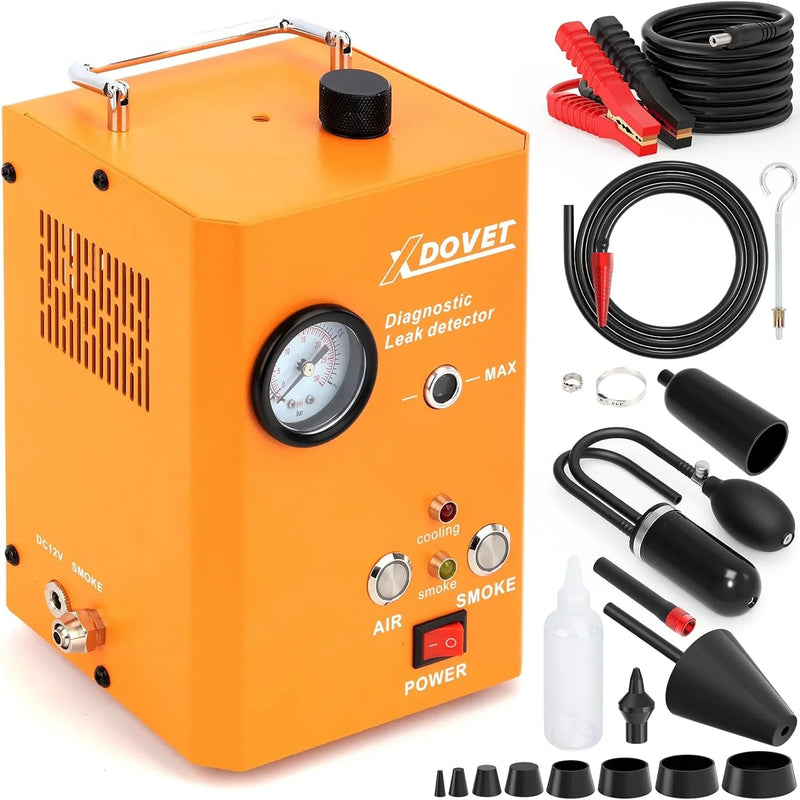 Professional Evap Smoke Machine Leak Detector, XDOVET KSD-204 Automotive Smoke Machine, Smoke Tester for Cars,Vehicles Motorcycles, Trucks P8