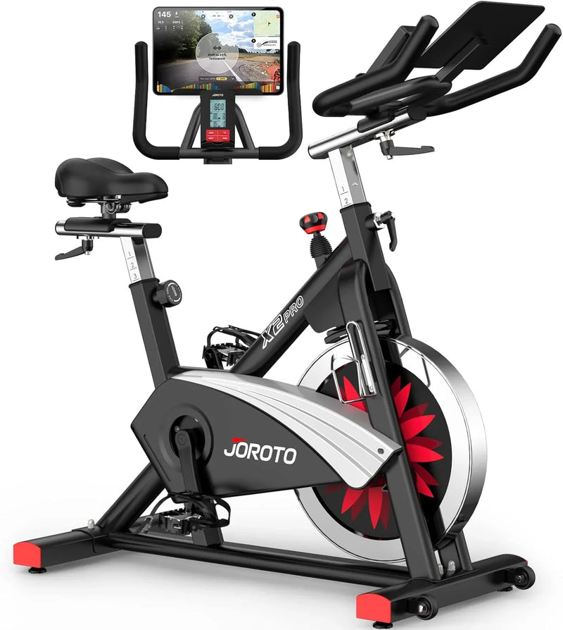 Exercise bike - An indoor cycling bike with readable magnetic resistance and belt drive function H7