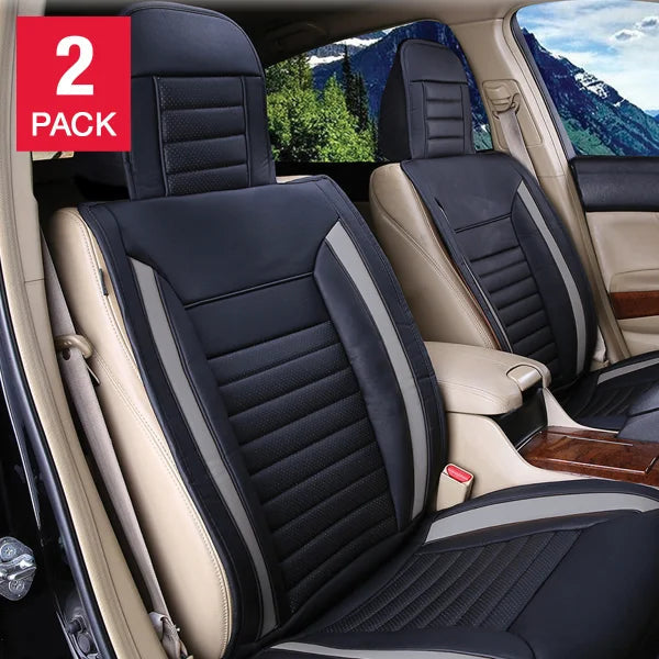 Alpena Grey Ultimate Universal Fit Luxury Seat Cover, 2-pack Q6