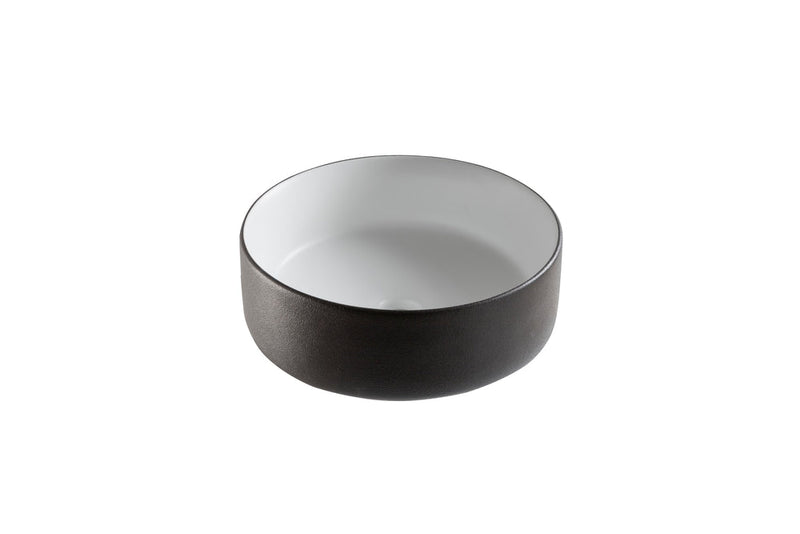 Arya Ceramic Vessel Bathroom Sink/Basin, Black H3