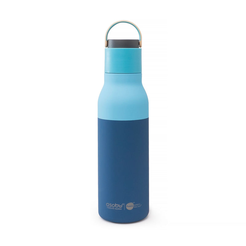 Asobu Metro Ceramic Water Bottle, 22-oz, Pastel Blue J2