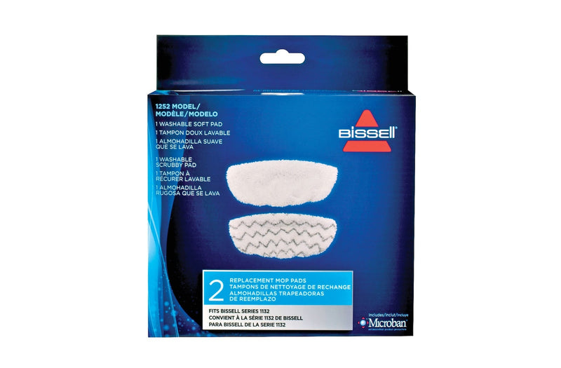 Bissell Symphony Replacement Steam Mop Pads, 2-pk B9