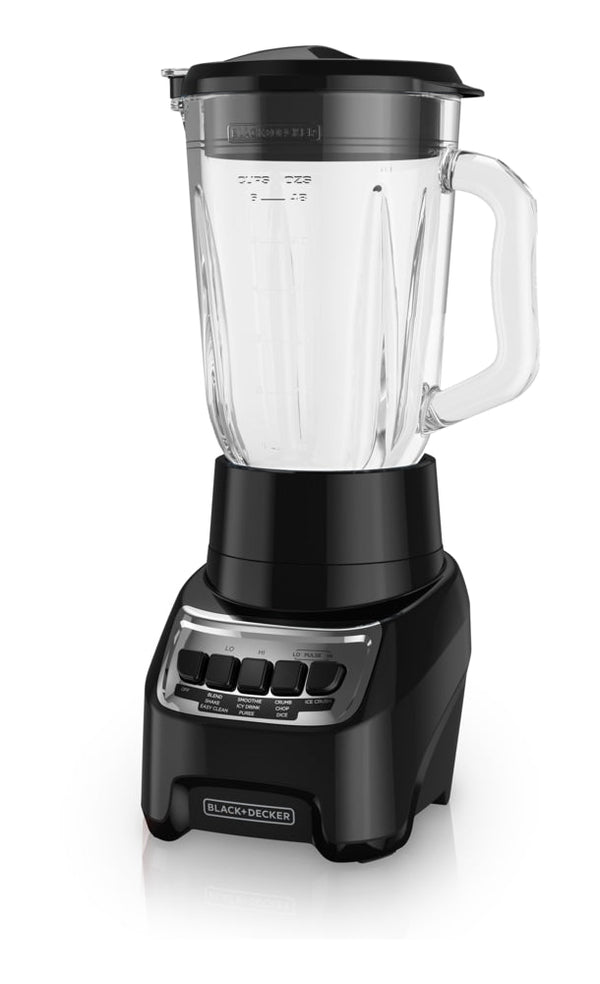Black & Decker Blender Power Crush 4-Speed Piano Key, Black, 700W N0