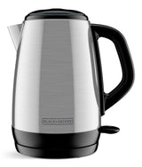 Black & Decker Cordless Electric Kettle with Auto Shut Off, Stainless Steel, 1.7L