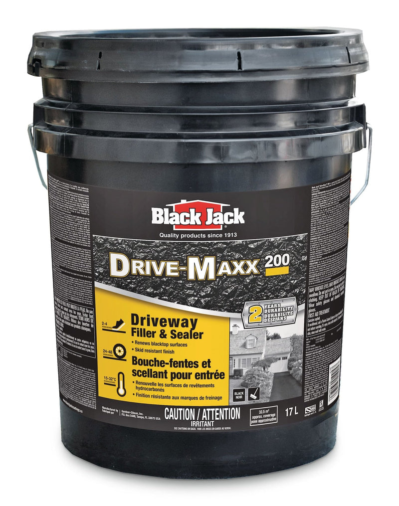 Black Jack Drive-Maxx 200 2-Year Asphalt Driveway Filler & Sealer, 32.5 sq. m Coverage, 17-L R0