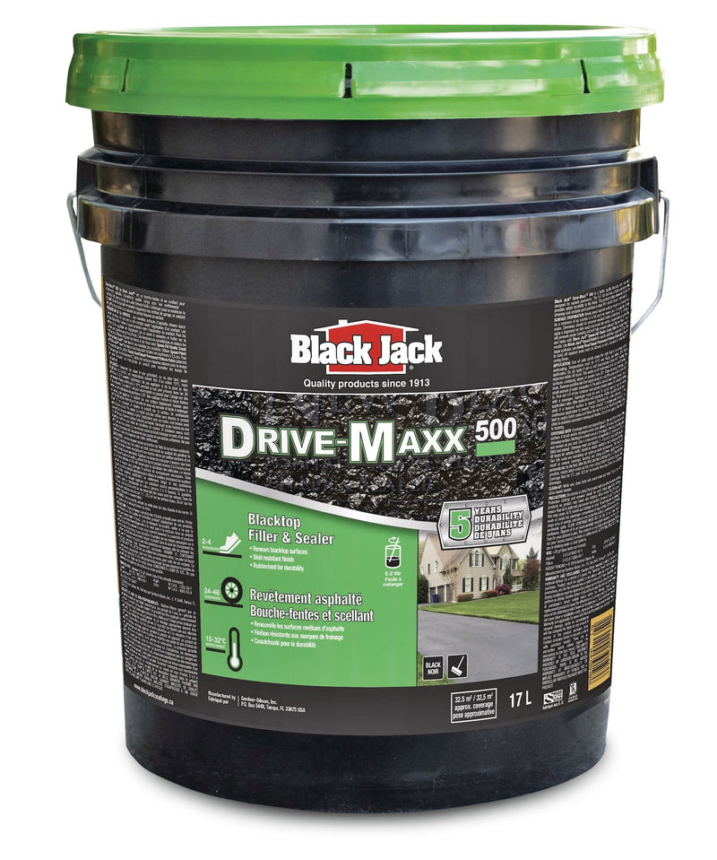 Black Jack Drive-Maxx 500 5-Year Asphalt Driveway Filler & Sealer, 32.5 sq. m Coverage, 17-L G6