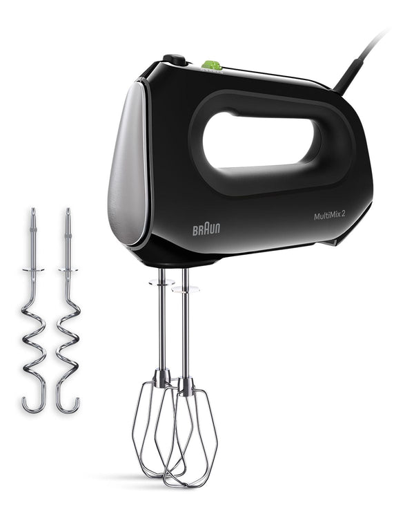 Braun MultiMix 2 5-Speed Hand Mixer, Includes MultiWhisk Beater, 250W, Black J5