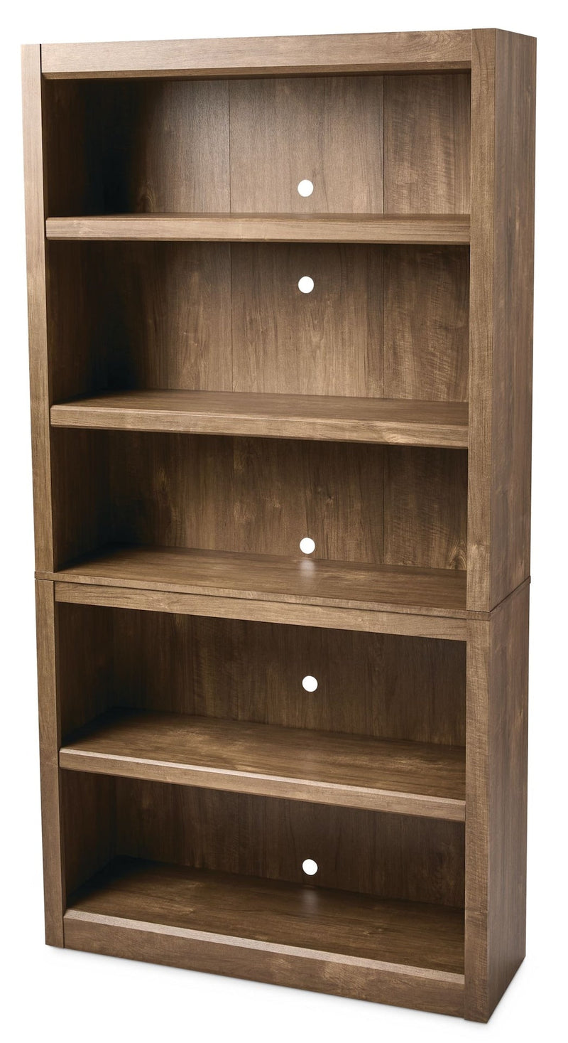 Canvas Adjustable 5-Shelf Bookcase/Bookshelf, Oak M9