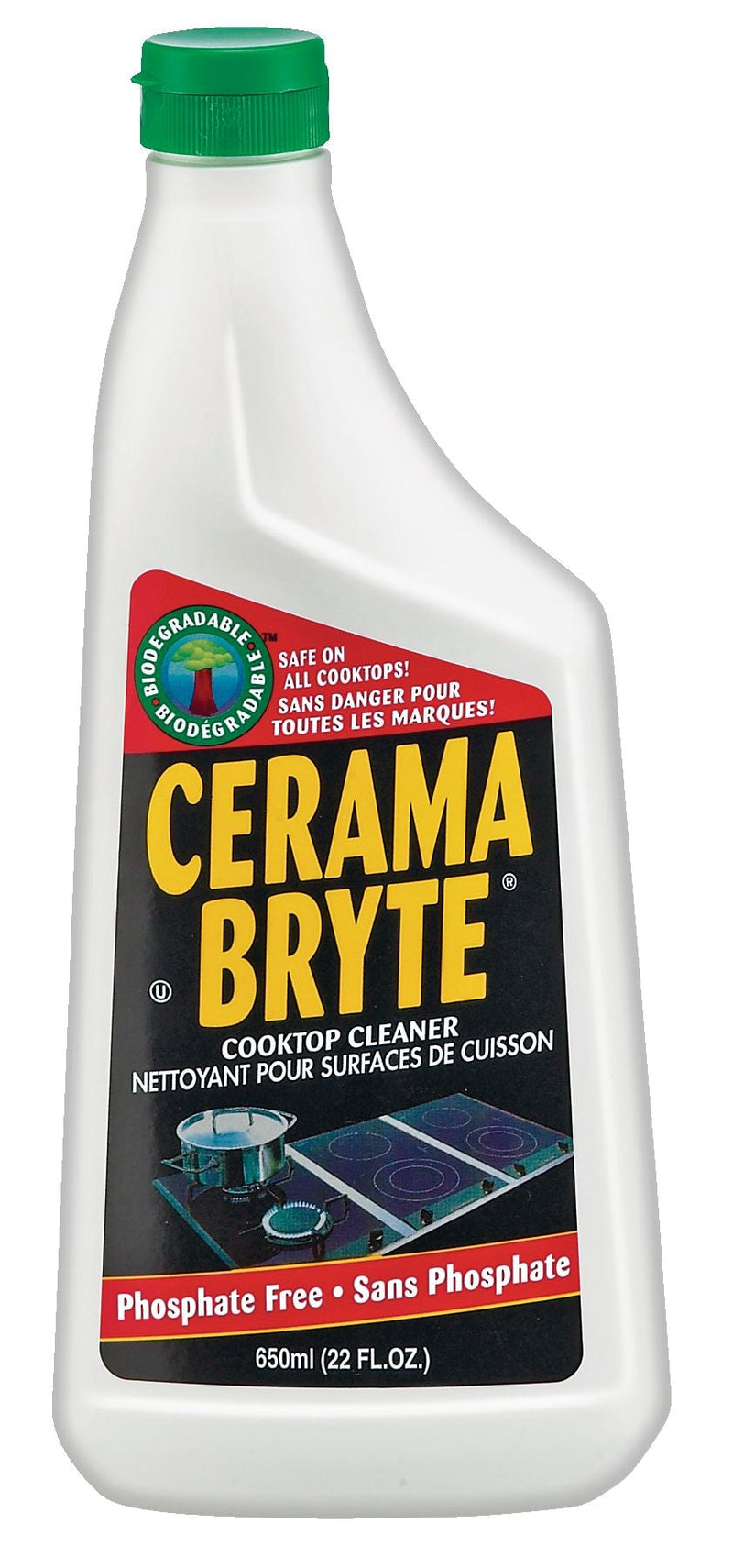 Cerama Bryte Ceramic Cooktop Cleaner, Biodegradeable, 650-mL E7