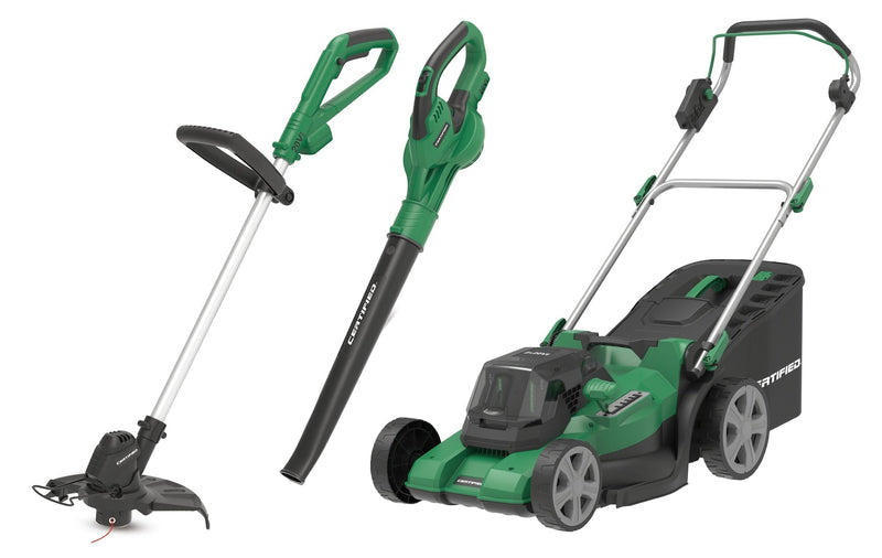 Certified Mower & Grass Trimmer Blower Combo, 17-in X1