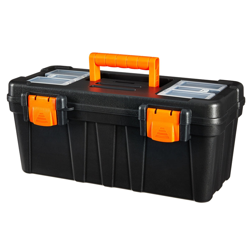 Certified Portable Plastic Tool Box with Removable Tray, 17-in T3