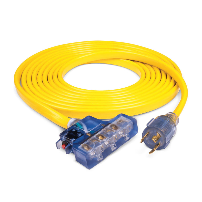 Champion 20A, 125V L5-30R Flat Design Generator Extension Cord, 25-ft M5
