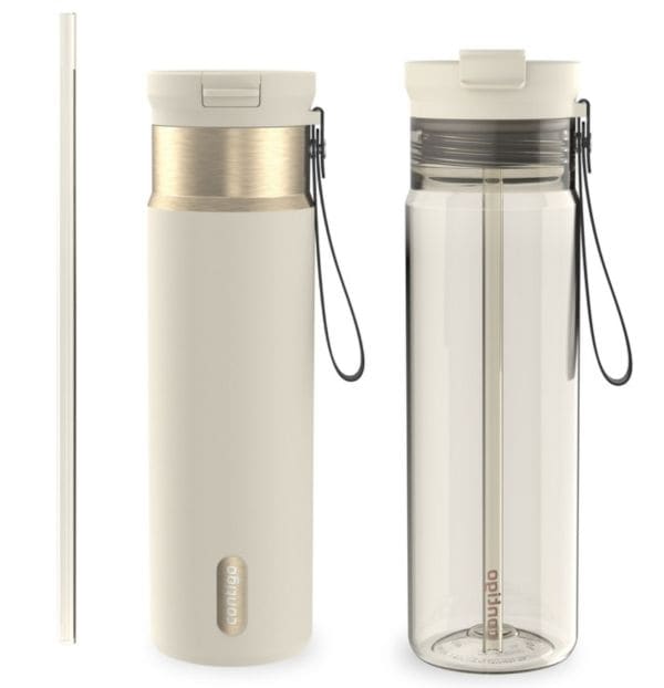 Contigo 24-oz SnapSeal and 28-oz Dual Sip, Oatmilk J4