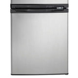 Danby Designer 3.1 cu. ft. Dual Door Compact Fridge with Freezer in Stainless-steel Look