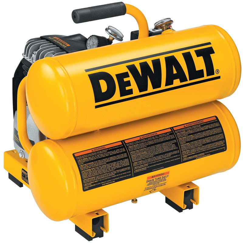 DEWALT 4-Gallon Twin Stack Air Compressor, 125 PSI K6
