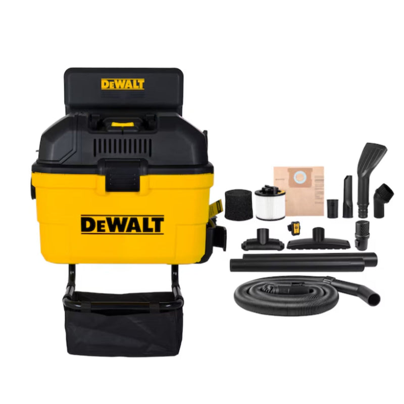 Dewalt DXV06G Wall-Mount Wet/Dry Vacuum with 5 Peak Horsepower Motor, 23-L E3