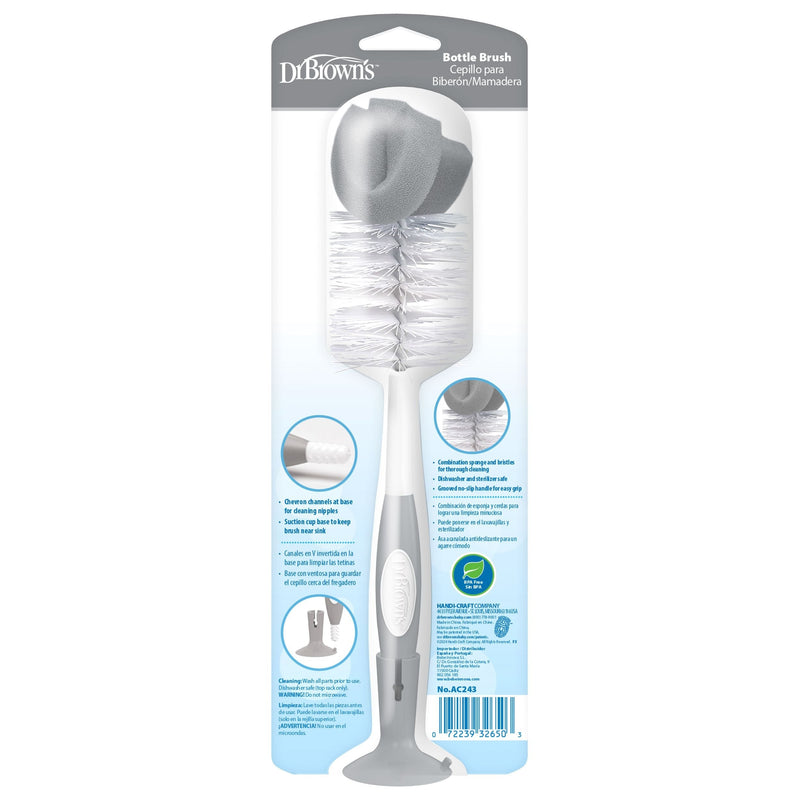 Dr. Brown's Soft Touch Bottle Brush, Grey F7