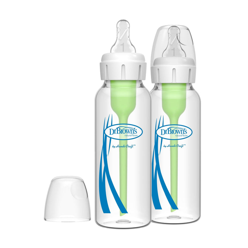 Dr. B's + Glass Narrow Bottles, 8-oz, 2-pk F6