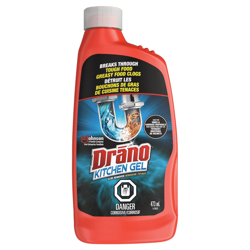 Drano Kitchen Gel Drain Clog Remover & Cleaner, 473mL V0