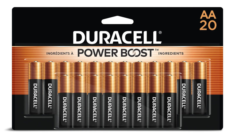 Duracell Coppertop AA Batteries, Alkaline, 20-pk L7