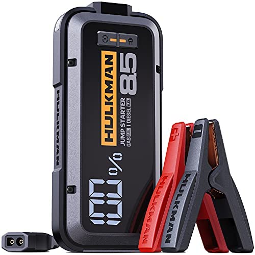 HULKMAN Alpha85 Jump Starter 2000 Amp 20000mAh Car Starter for up to 8.5L Gas and 6L Diesel Engines G1