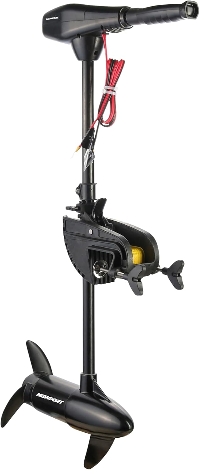 Series 46lb Thrust Saltwater Transom Mounted Trolling Electric Trolling Motor w/ LED Battery Indicator & 30" Shaft I8