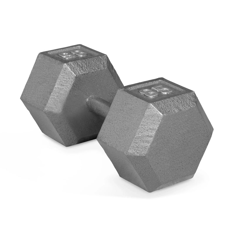 CAP Barbell 85lb Cast Iron Hex Dumbbell, Single F6