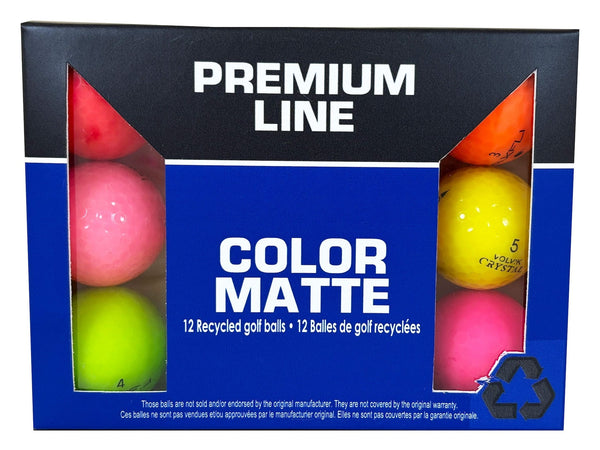 Eagle Recycled Golf Balls, Mixed/Matte Colours, 12-pk D2