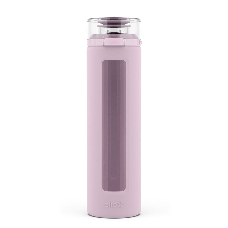 Ello Clara Glass Water Bottle, 20-oz, Assorted Colours Z7
