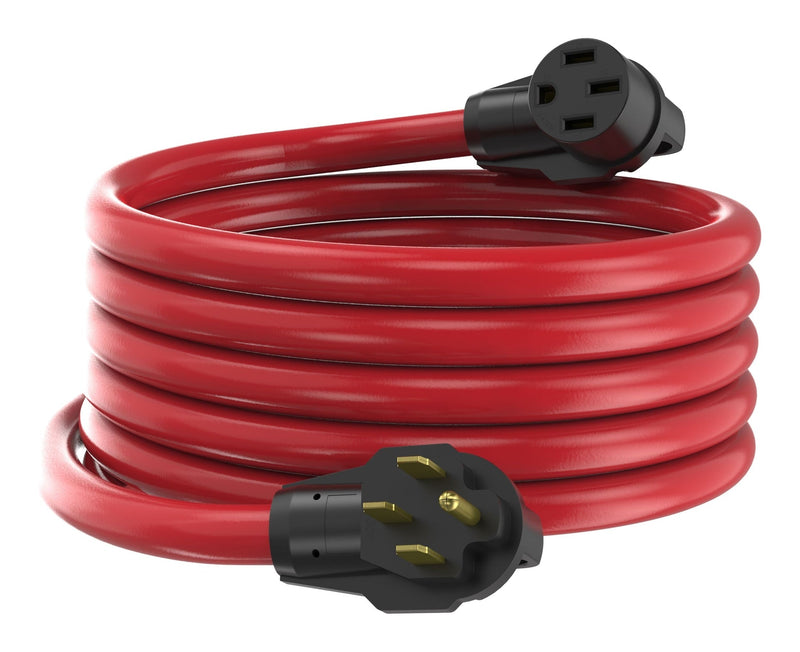 Energizer 50A 25-ft Single-Outlet RV & EV Extension Cord, Red S9