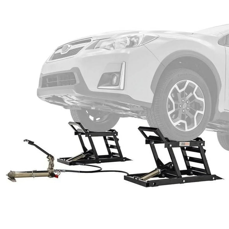 Black Widow Hydraulic Car Lift with Ramp - 3,000 lb. per pair Capacity F8