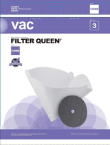 Filter Queen Replacement Canister Vacuum Cleaner Bags, 3-pk