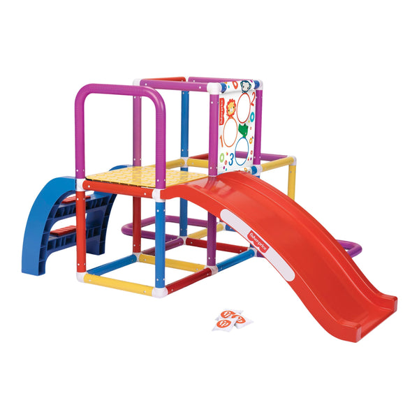 Fisher Price Jungle Kids' Outdoor Gym with Slide, Ages 2+ R5