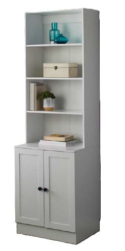 For Living Bookcase Cabinet, White C6