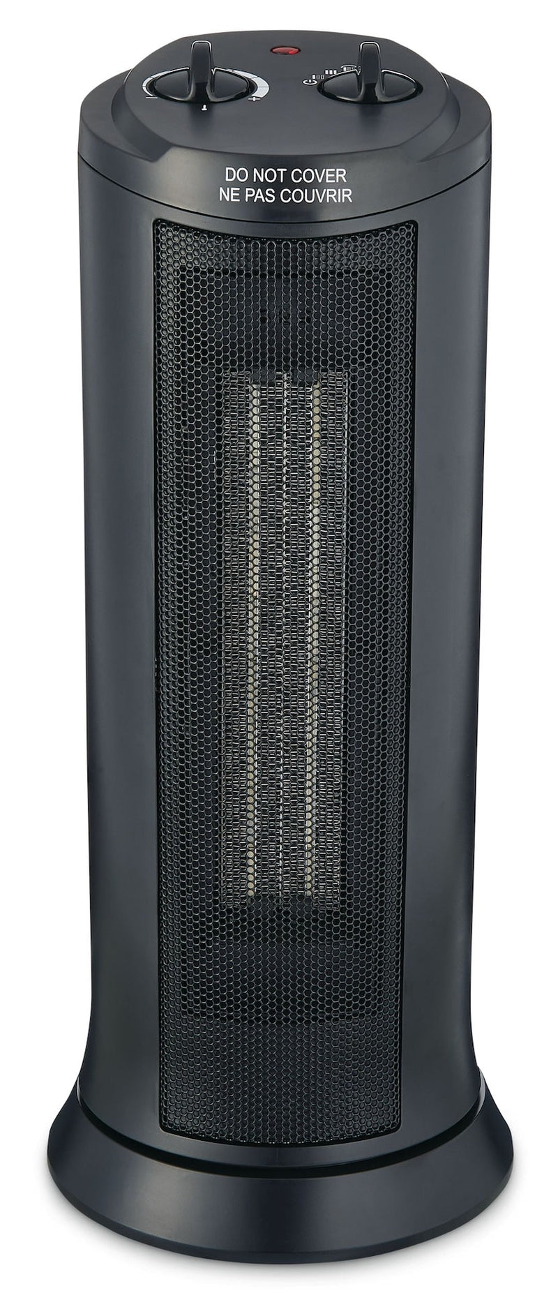 For Living Oscillating Tower Ceramic Space Heater withThermostat, 1500W, Black O2